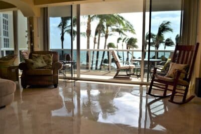 tropical condo luxury living with ocean view and palm trees vacation home